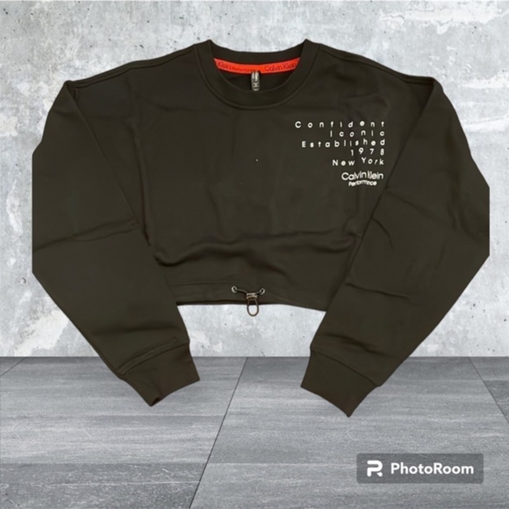 CK Performance Bungee Hem Cropped Pullover- 234 - Picture 1 of 4